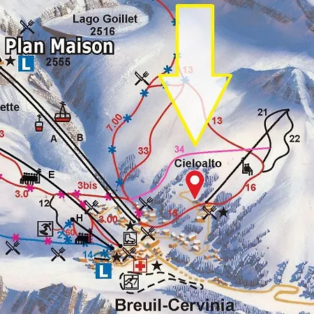 Apartamento Residenza Del Cirmolo Cervinia Vda Vacanze In Vetta Cir 0205 *